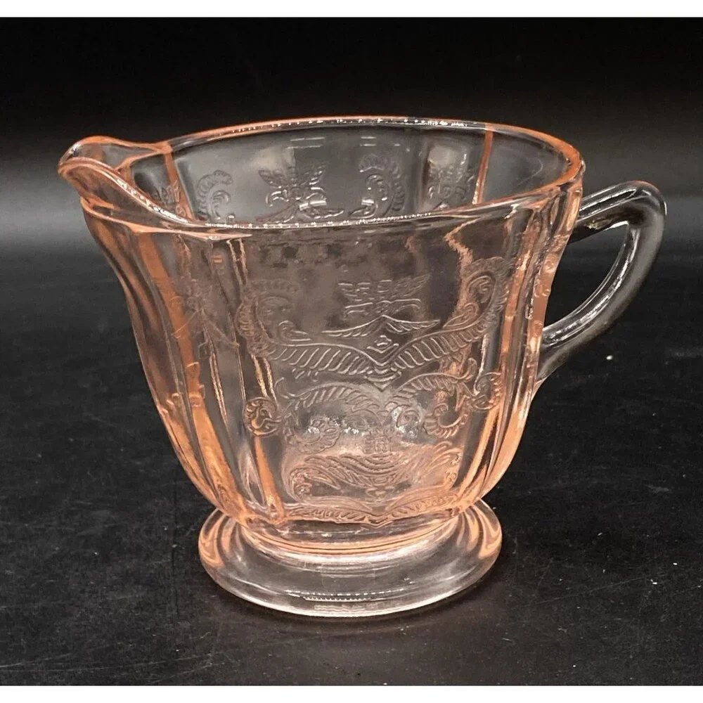 Indiana Glass Pink Depression Glass Madrid Creamer Pitcher